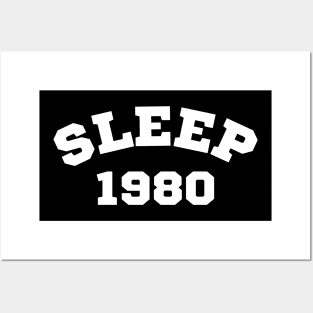 Sleep Retro Classic T Shirt - White Sleeping Sweatshirt Relaxing Sweatshirt Posters and Art